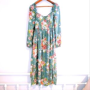 MAXI Collective Floor Length Floral Dress